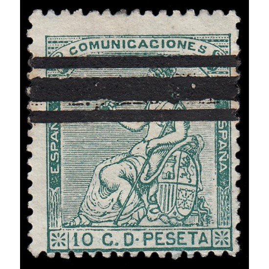 España Spain Barrados 133 1873 Alegoría Comunicaciones