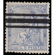 España Spain Barrados 137 1873 Alegoría Comunicaciones 