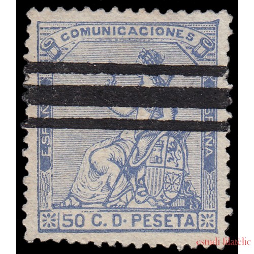 España Spain Barrados 137 1873 Alegoría Comunicaciones 