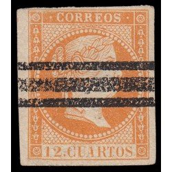 España Spain Barrados NE1S 1856-59 Isabel II España Spain Barrados NE1S 1856-59 Isabel II