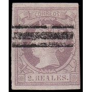 España Spain Barrados 56 1860-61 Isabel II