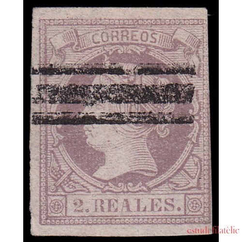 España Spain Barrados 56 1860-61 Isabel II