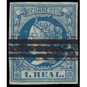 España Spain Barrados 55 1860-61 Isabel II