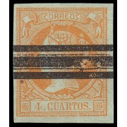 España Spain Barrados 52 1860-61 Isabel II