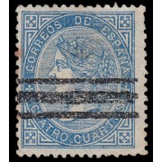 España Spain Barrados 88 1867-69 Isabel II