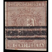 España Spain Barrados 153 1874 Alegoría Comunicaciones Sin Dentar
