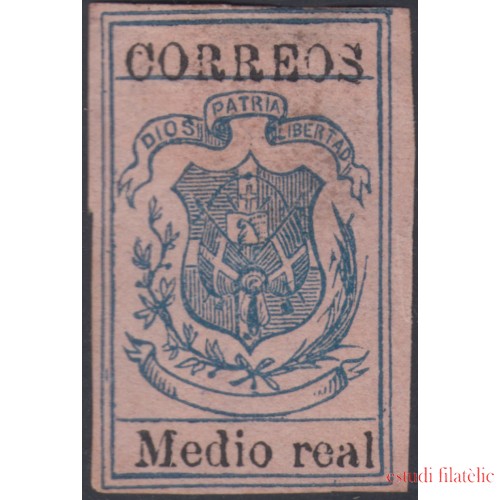 Rep. Dominicana 17 1870-74 Escudo Papel normal MH