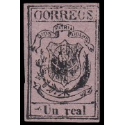 Rep. Dominicana 20 1870-74 Escudo Papel normal MH