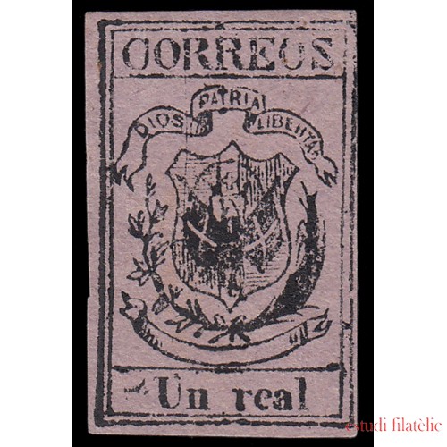 Rep. Dominicana 20 1870-74 Escudo Papel normal MH