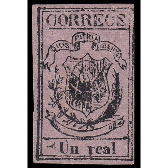 Rep. Dominicana 20 1870-74 Escudo Papel normal MH