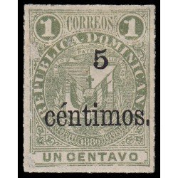 Rep. Dominicana 43 1883 Sellos de 1880 con sobrecarga MH Rep. Dominicana 43 1883 Sellos de 1880 con sobrecarga MH