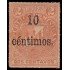 Rep. Dominicana 44 1883 Sellos de 1880 con sobrecarga MH
