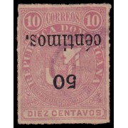 Rep. Dominicana 46c 1883 Sellos de 1880 con sobrecarga Usado