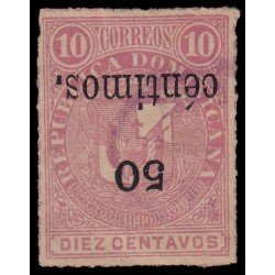 Rep. Dominicana 46c 1883 Sellos de 1880 con sobrecarga Usado Rep. Dominicana 46c 1883 Sellos de 1880 con sobrecarga Usado