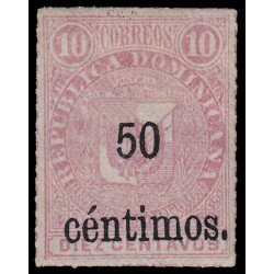 Rep. Dominicana 46a 1883 Sellos de 1880 con sobrecarga MH Rep. Dominicana 46a 1883 Sellos de 1880 con sobrecarga MH