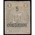 Rep. Dominicana 52a 1883 Sellos de 1881 con sobrecarga y con marco MH
