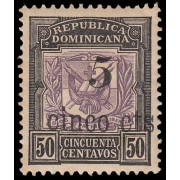 Rep. Dominicana 119 1904 Sellos de 1901 con sobrecarga MH