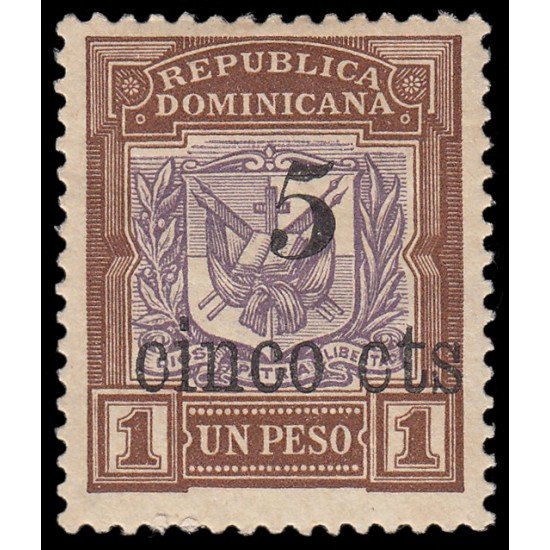 Rep. Dominicana 120 1904 Sellos de 1901 con sobrecarga MH Rep. Dominicana 120 1904 Sellos de 1901 con sobrecarga MH