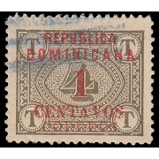 Rep. Dominicana 128c 1904 Sellos de 1901 con sobrecarga Usados