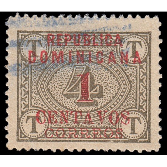Rep. Dominicana 128c 1904 Sellos de 1901 con sobrecarga Usados