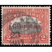 Rep. Dominicana 165 1911 Sellos de 1910 con sobrecarga Centro negro Usados