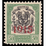 Rep. Dominicana 186 1915 con sobrecarga 1915 en carmín MH