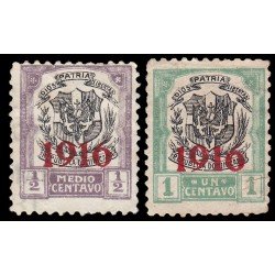 Rep. Dominicana 188/89 1916 con sobrecarga 1916 en carmín MH Rep. Dominicana 188/89 1916 con sobrecarga 1916 en carmín MH