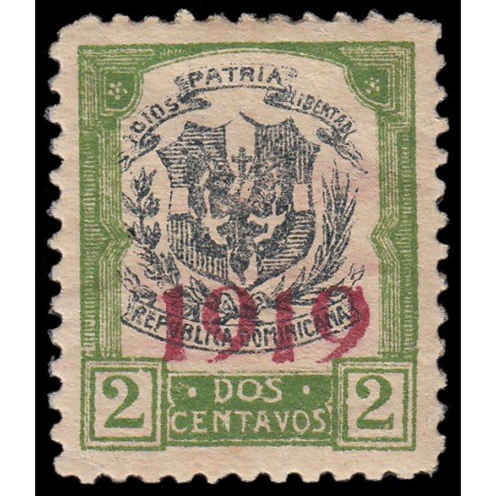 Rep. Dominicana 194 1919 con sobrecarga 1919 en carmín MNH Rep. Dominicana 194 1919 con sobrecarga 1919 en carmín MNH
