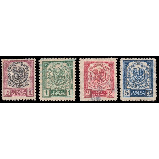 Rep. Dominicana 203/06 1922-27 serie corriente sin sobrecarga Usados Rep. Dominicana 203/06 1922-27 serie corriente sin sobrecarga Usados