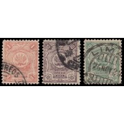 Perú Servicio Oficial 27/29 1914-34 Grabados Fondo de líneas Usados