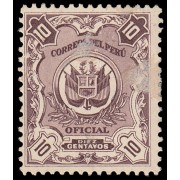 Perú Servicio Oficial 30 1933 Heliograbado Fondo cuadros MH