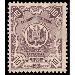 Perú Servicio Oficial 30 1933 Heliograbado Fondo cuadros MH Perú Servicio Oficial 30 1933 Heliograbado Fondo cuadros MH