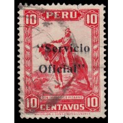 Perú Servicio Oficial 31 1935 Sellos de 1934-36 con sobrecarga Servicio Oficial Usado