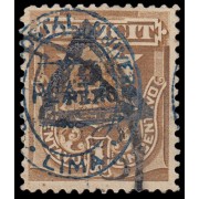 Perú Tasas 22 1883 Sobre sellos de Tasas 1881 sobrecarga Unión Postal Lima Usados