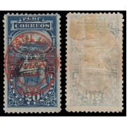 Perú Tasas 25 1883 Sobre sellos de Tasas 1881 sobrecarga Unión Postal Lima MH