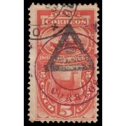 Perú Tasas 28 1883 Sobre sellos de Tasas 1882 sobrecarga Lima Correos Usado