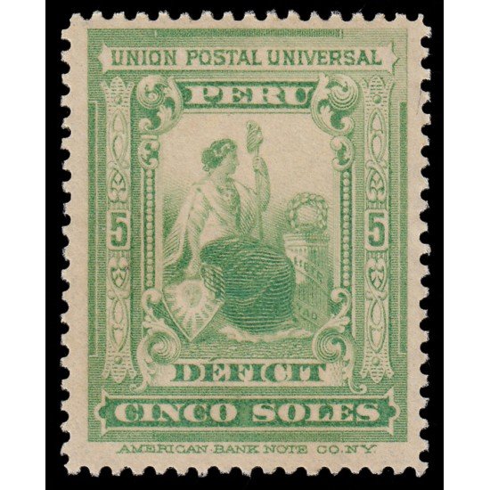 Perú Tasas 38 1899 Unión Postal Universal MNH Perú Tasas 38 1899 Unión Postal Universal MNH