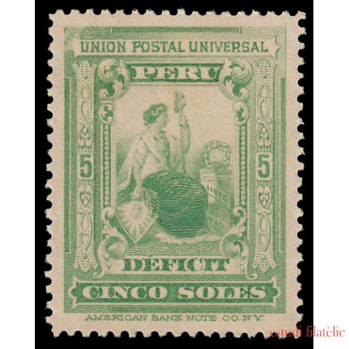 Perú Tasas 38 1899 Unión Postal Universal MH