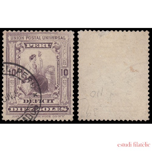 Perú Tasas 39 1899 Unión Postal Universal Usado