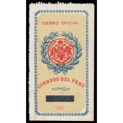 Perú Sellos de Devolución 2 1904 Fondo lleno Leyenda Correos del Perú MNH Perú Sellos de Devolución 2 1904 Fondo lleno Leyenda Correos del Perú MNH