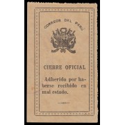 Perú Sellos de Devolución 5 1908-16 Fondo liso Usado