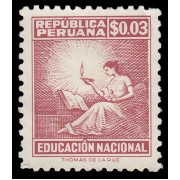 Perú Beneficencia 4 1965 En beneficio de la educación Nacional Firma Thomas de la Rue MH 