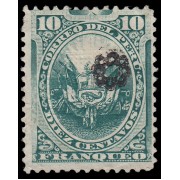 Perú Ancachs 3a 1884 Sellos de 1874-84 con sobrecarga MH