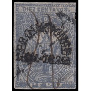 Perú Arequipa 1a 1882 Provisional 1881-82 con sobrecarga Usados 