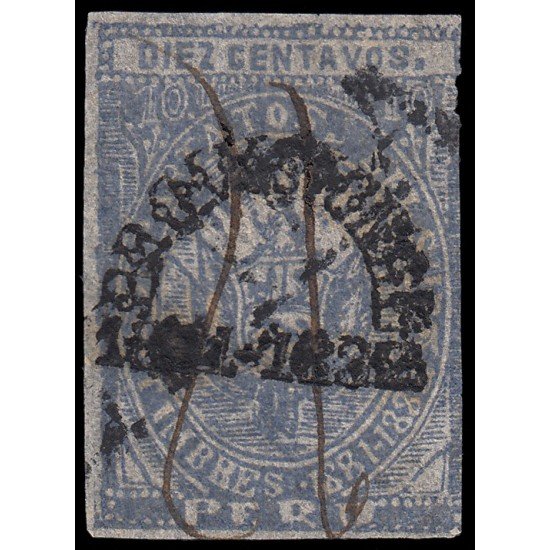 Perú Arequipa 1a 1882 Provisional 1881-82 con sobrecarga Usados Perú Arequipa 1a 1882 Provisional 1881-82 con sobrecarga Usados