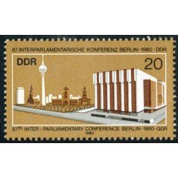 VAR1/S Alemania Oriental DDR Nº 2204 1980 67ª Conf. interparlamentaria en Berlín Lujo VAR1/S Alemania Oriental DDR Nº 2204 1980 67ª Conf. interparlamentaria en Berlín Lujo