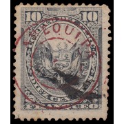 Perú Arequipa 17 1884 Sellos de 1874-84 con sobrecarga en rojo o negro MH
