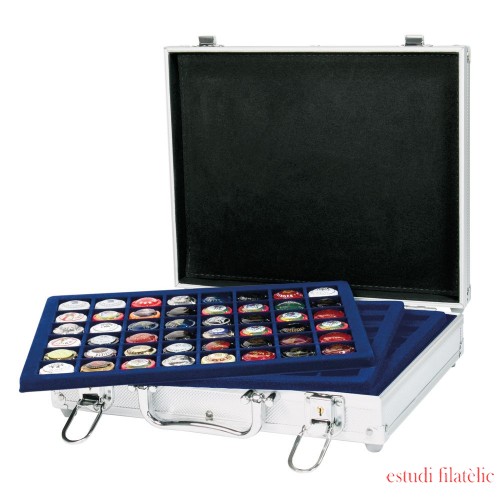 Lindner S2307-CHM Maletín de aluminio para 240 monedas/cápsulas para monedas de hasta un diámetro de 30 mm Lindner S2307-CHM Maletín de aluminio para 240 monedas/cápsulas para monedas de hasta un diámetro de 30 mm