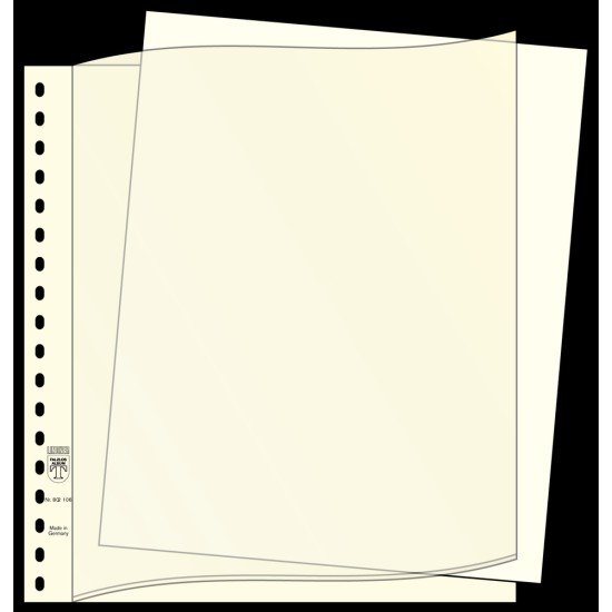 Lindner 802011 Hojas descriptivas, Formato 296 x 242 mm, blanco, 100 piezas Lindner 802011 Hojas descriptivas, Formato 296 x 242 mm, blanco, 100 piezas