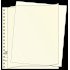 Lindner 802011 Hojas descriptivas, Formato 296 x 242 mm, blanco, 100 piezas